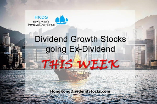 Aug 29 – Sep 2~ Companies that go Ex-Dividend