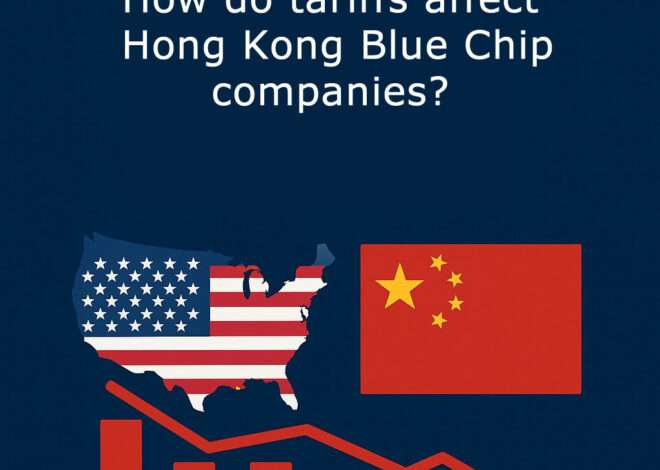 How do tariffs affect Hong Kong blue chip stocks?